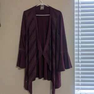 Vocal Women's Deep Purple Cardigan